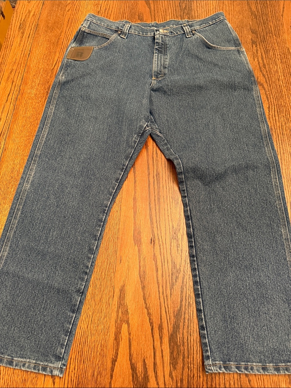 Wrangler RIGGS Workwear Relaxed Fit Stretch Straight Leg Jeans 38x30